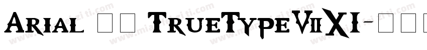 Arial 常规 TrueType701字体转换